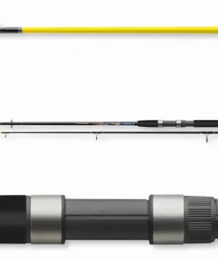Aalcombo Komplettset 1,80m 50-100g + Rolle + Schnur + Zubehör Aal-Angelset
