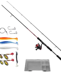 Abu Garcia Fast Attack 2,40m 10-50g Pike Combo Hechtcombo Rute Rolle Schnur Köder
