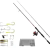 Abu Garcia Fast Attack 2,40m 10-40g Zandercombo Spinnset Rute Rolle Schnur Köder