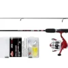 Berkley Catch More Fish Spin Seeker 2,10m / 10-30g Rute Rolle Schnur Köder Set