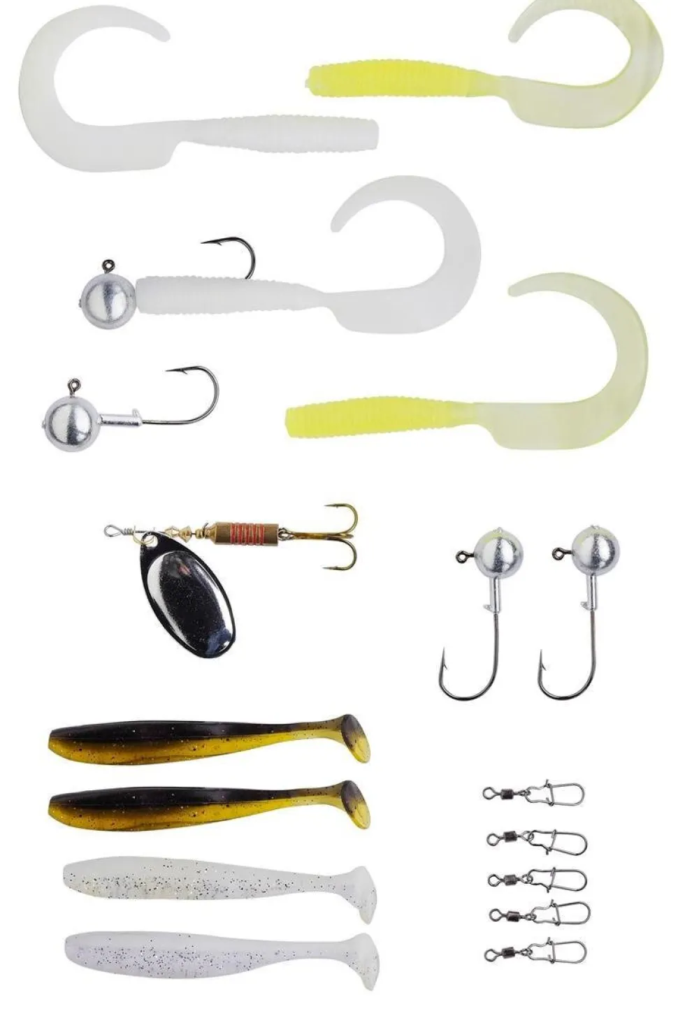 Berkley CMF Spin Seeker 2,40m 10-40g Tele Combo Rute Rolle Schnur Köder Set