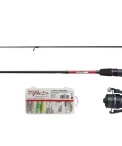 Berkley Pulse Spinncombo 1,80m 5-20g Spinnrute + Rolle 2500 + Schnur + Köder Barsch- Forellenangel