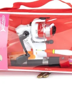 Corofish Girl Angelset komplett Angelrute mit Rolle und Zubehör Pink Frauen