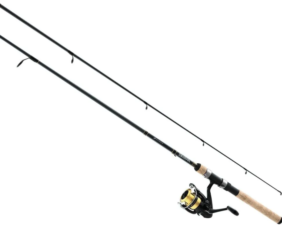 Daiwa Barschcombo 1,98m 7-21g + Rolle 2500 Spinnrute Angelset