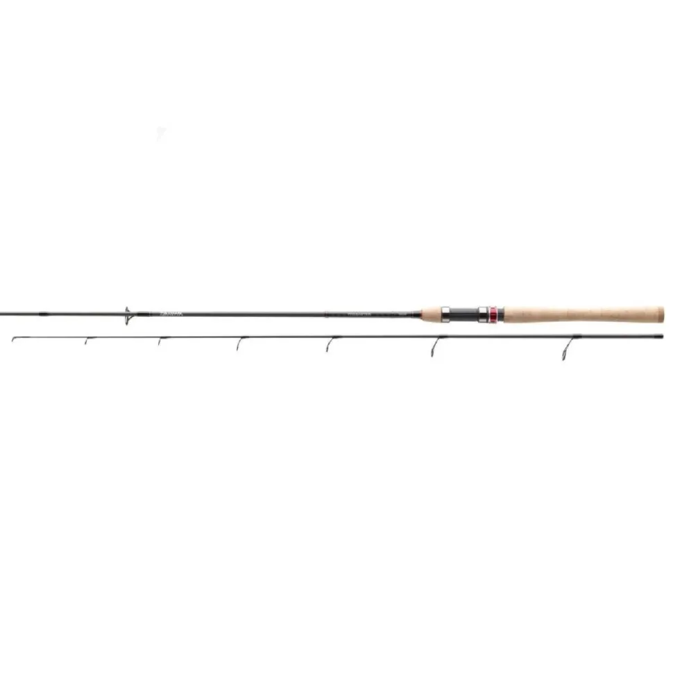 Daiwa Barsch-/Forellencombo 2,10m / 10-30g + Spinnrolle + Kescher + Schnur Angelset