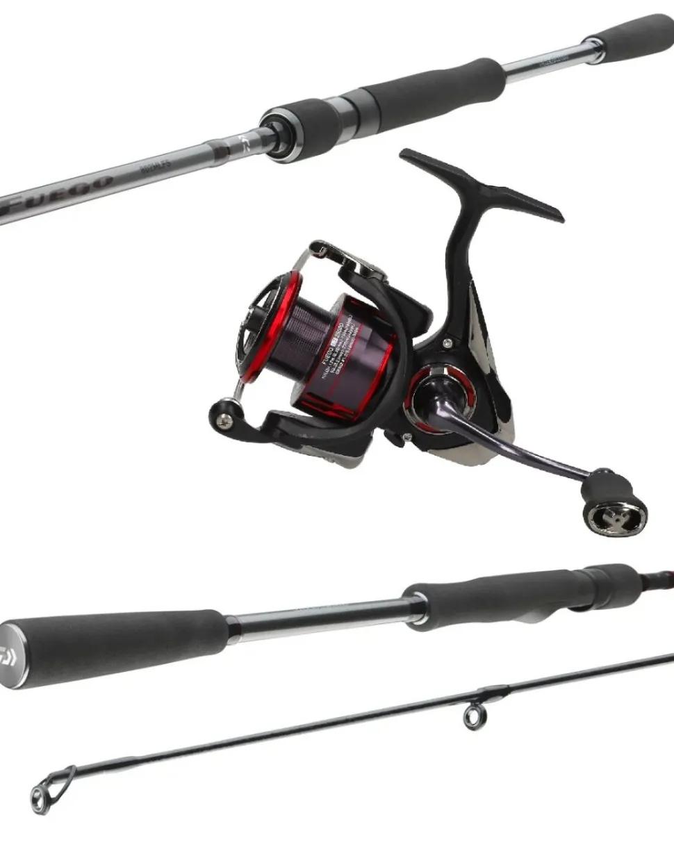 Daiwa Fuego Spinncombo Medium 2,40m / 15-50g + 2500D Spinnrolle Raubfischcombo