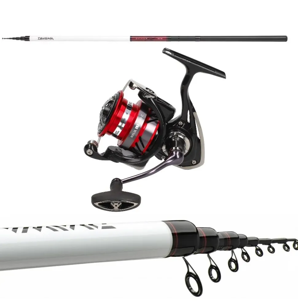 Daiwa Ninja Bolocombo 4,00m / bis 25g + Ninja LT 3000-C Bolognese Angelset