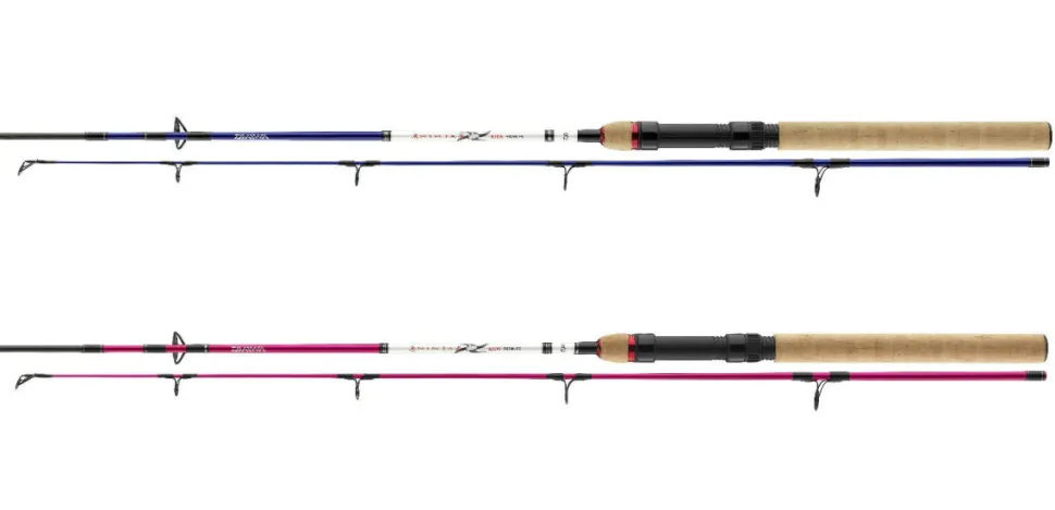Daiwa Ninja X Kids 1,50m / 10-30g Kinderrute Kinderangel Anfängerrute Blau Pink