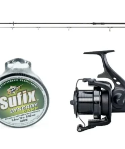 Daiwa Okuma Karpfencombo 3,00m 2lbs + Weitwurfrolle + Sufix Karpfenschnur Karpfenset