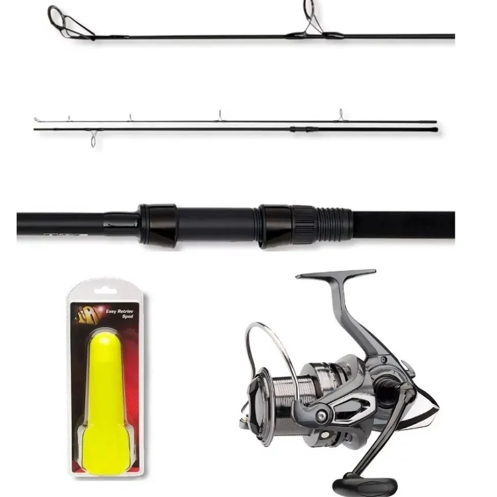 Daiwa Spod & Marker Set 3,60m 5lbs + Emcast Spod´n´Marker Rolle + Futterrakete Karpfenrute Set