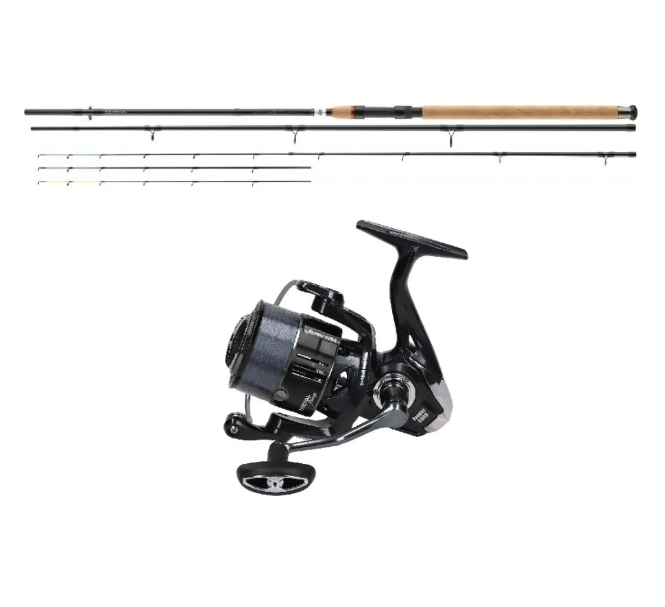 Feedercombo Daiwa Ninja X Feeder 3.60m / bis 120g + Mostal Feeder 5000 Feederrolle