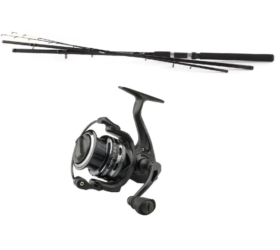 Feedercombo 3,30m / bis 150g Feederrute + DAM Feederrolle Angelset