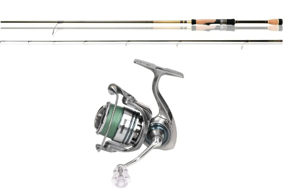 Forellencombo Amulet AMS-762L + Mostal Carbon 800FD mit Schnur Forellen-Angelset