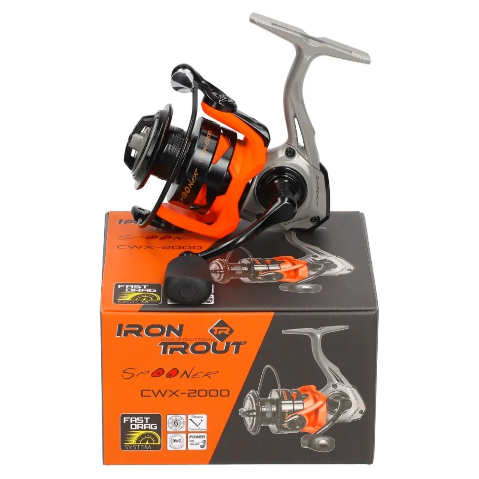 Iron Trout Spooner Combo UL Spinnruten-Set CW-7 2,10m 0,6-7g + Rolle CWX-2000 Forellenfischen