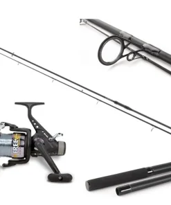 Karpfencombo Beginner 360 Karpfenrute 12ft 3,60m / 3,00lbs / 2-teilig + Freilaufrolle mit Schnur