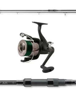 Karpfencombo Cormoran Pro Carp-XR 3,60m 12ft 3,00lb Karpfenrute + Lineaeffe Free Carp 60 Karpfen-Freilaufrolle mit Schnur