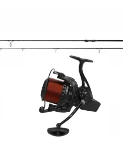 Karpfencombo Daiwa Black Widow 3,60m 3,00lbs + Mostal Big Pit 8000 Angelset