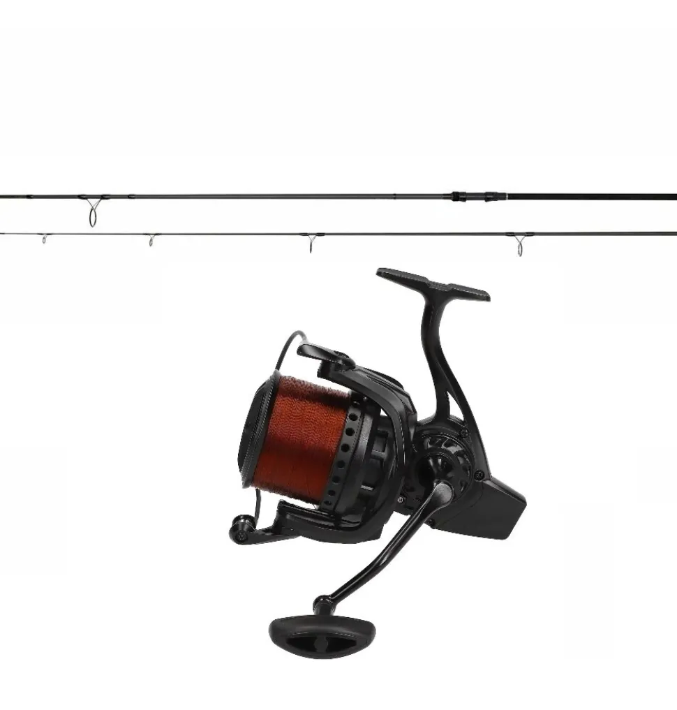 Karpfencombo Daiwa Black Widow 3,60m 3,00lbs + Mostal Big Pit 8000 Angelset