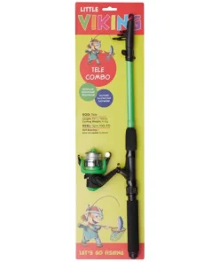 Kinetic LITTLE VIKING TELE COMBO 5'6"/165CM L 4-21G 5SEC 100-FD 1BB GREEN Bundle Angelset Angelcombo