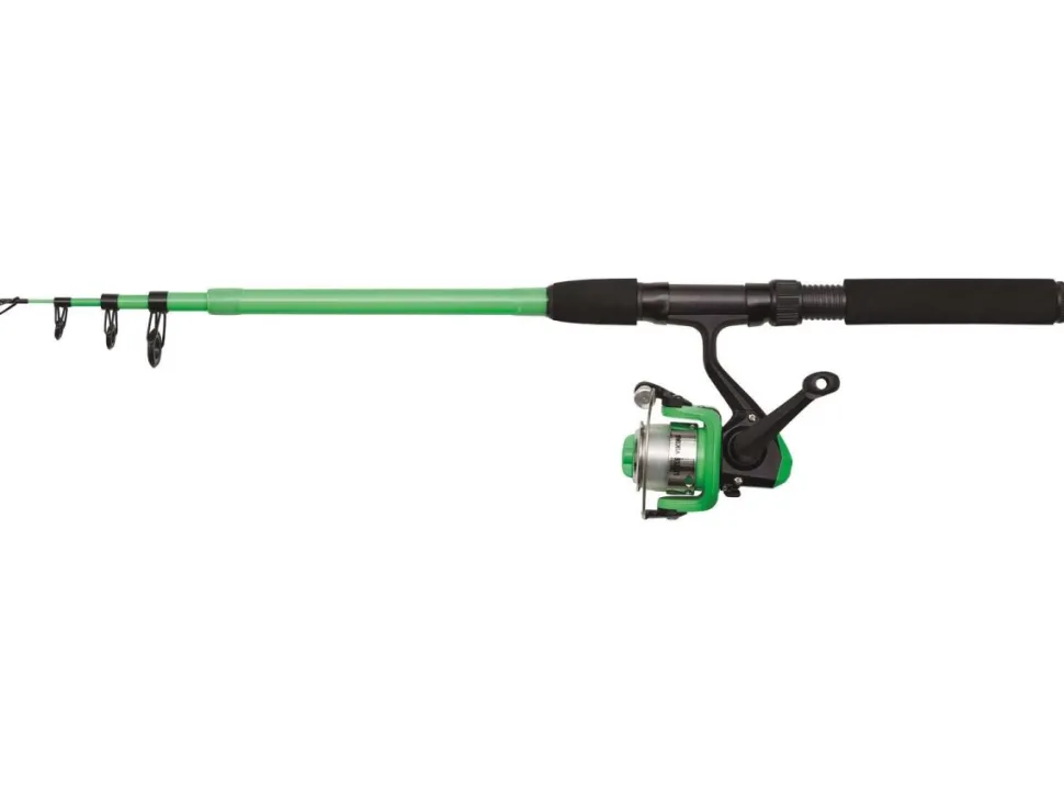 Kinetic LITTLE VIKING TELE COMBO 5'6"/165CM L 4-21G 5SEC 100-FD 1BB GREEN Bundle Angelset Angelcombo