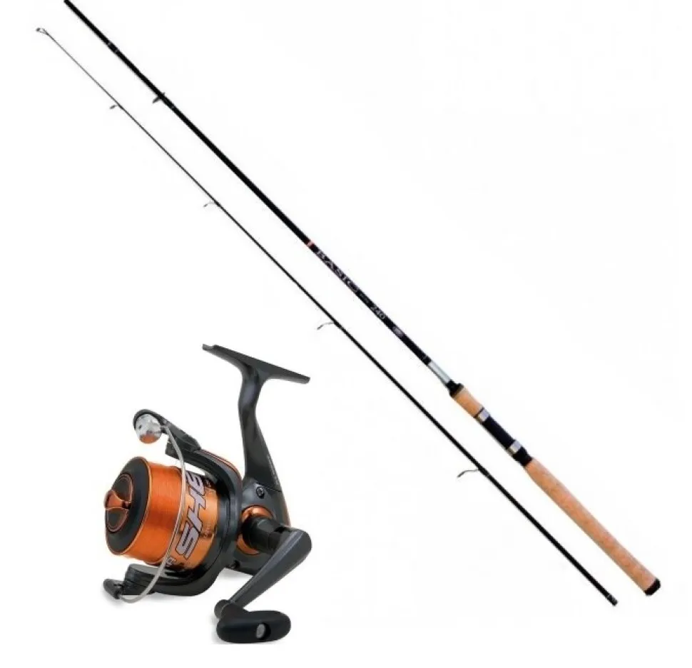 Lineaeffe Basic Combo 4 Rute 2,10m / bis 55g + Frontbremsrolle + Schnur Set