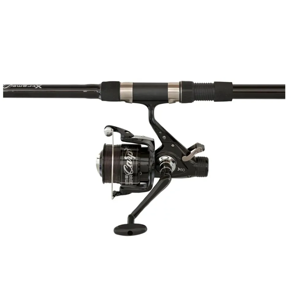 Lineaeffe Karpfencombo 12ft 3,60m 3,00lbs Extreme Carp + Freilaufrolle + Schnur