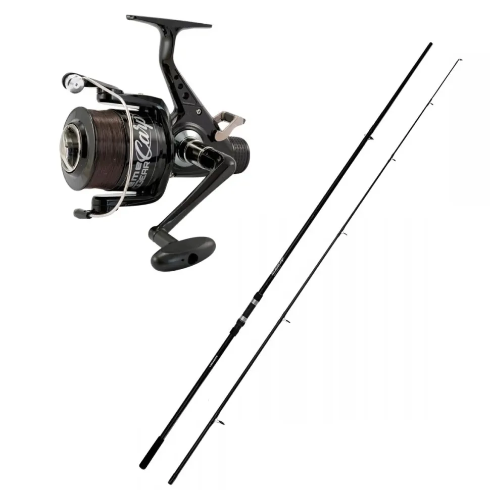 Lineaeffe Karpfencombo 12ft 3,60m 3,00lbs Extreme Carp + Freilaufrolle + Schnur
