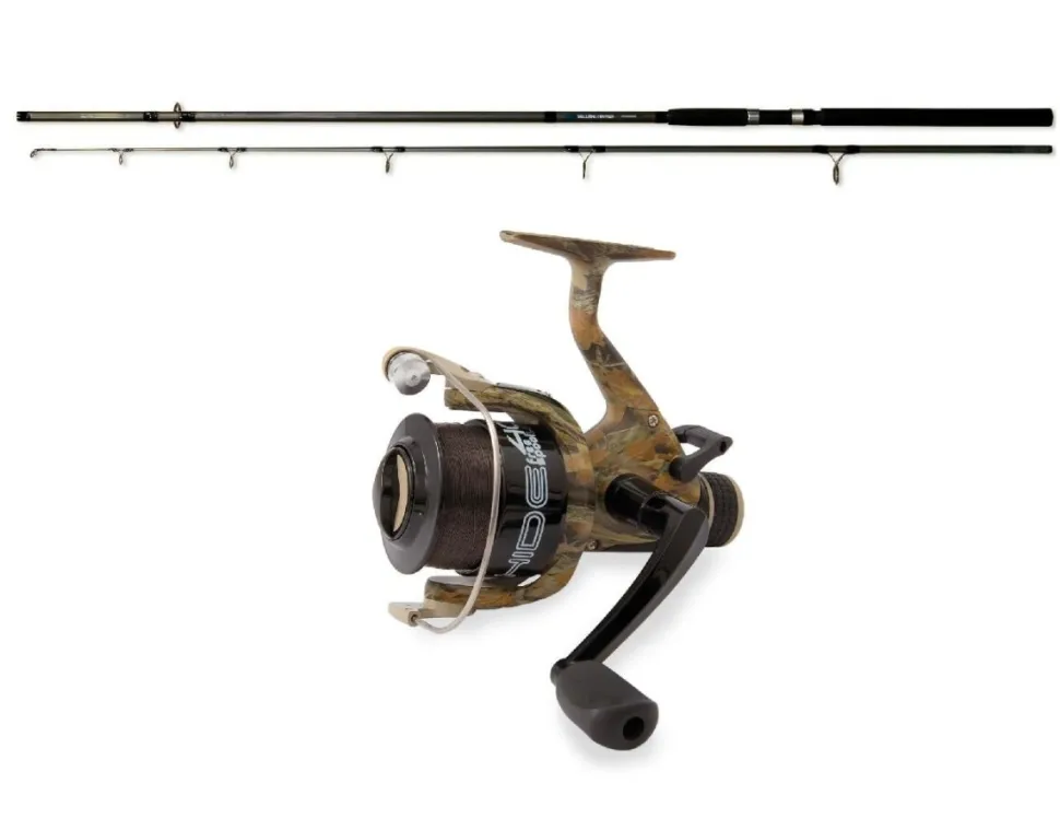 Lineaeffe Karpfencombo Sea Hawk Carp 12ft / 3,60m / bis 170g + Vigor Hide Free Spool 60 Freilaufrolle incl. Schnur