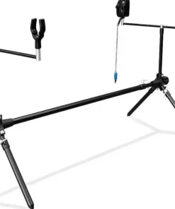 LINEAEFFE Top Carp Angelset 2 Ruten 2 Freilaufrollen + Rodpod + Bissanzeiger + Futteral
