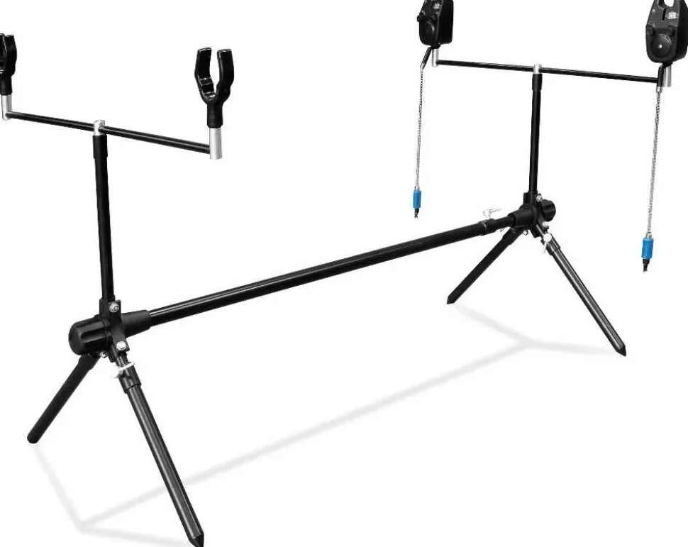 LINEAEFFE Top Carp Angelset 2 Ruten 2 Freilaufrollen + Rodpod + Bissanzeiger + Futteral