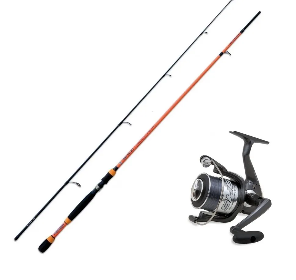 Lineaeffe Zandercombo 2,40m / 10-35g + Rolle + Schnur Hechtcombo Set