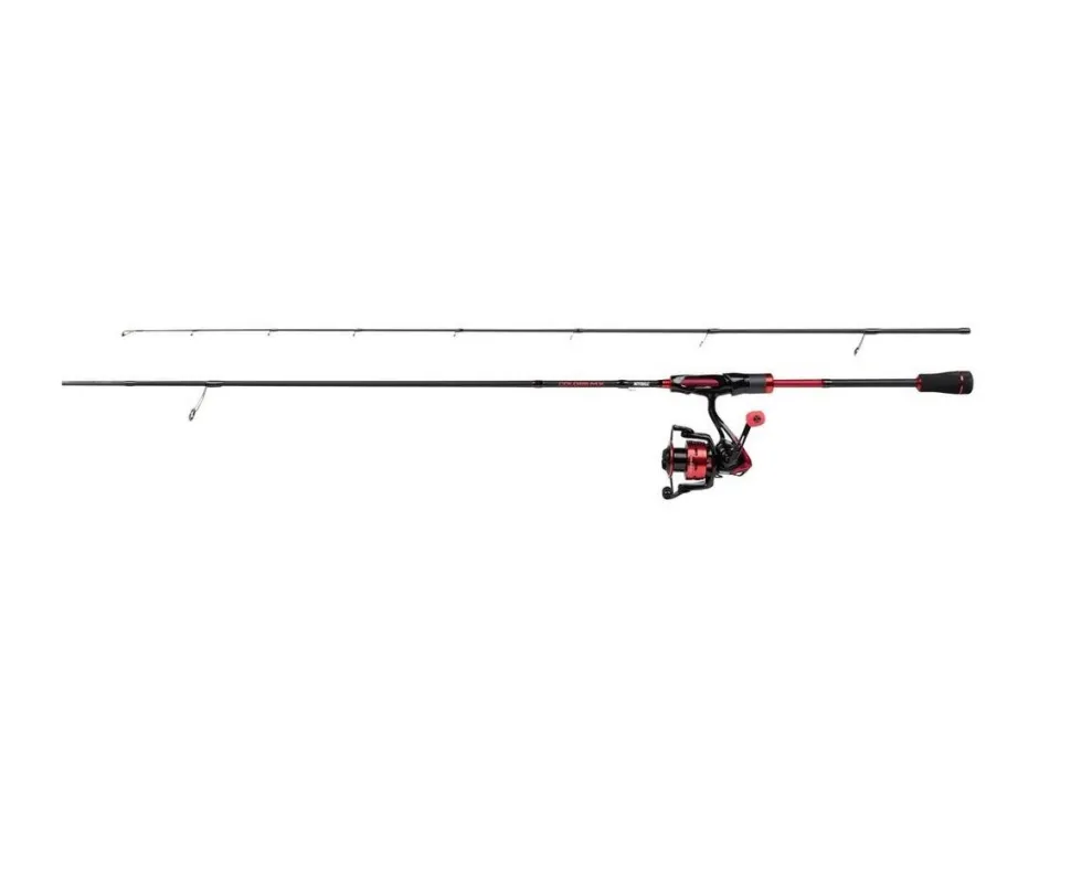 Mitchell Colors MX Red 842MH 2,54m / 10-50g + Rolle 3000FD Combo Spinncombo