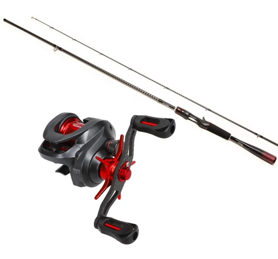 Mostal Baitcastcombo 1,98m / 5-15g + SK10 Carbon BC Professional Baitcaster Set