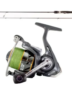 Mostal James Cook Spinncombo 2,40m bis 50g Spinnrute Rolle + geflochtene Schnur