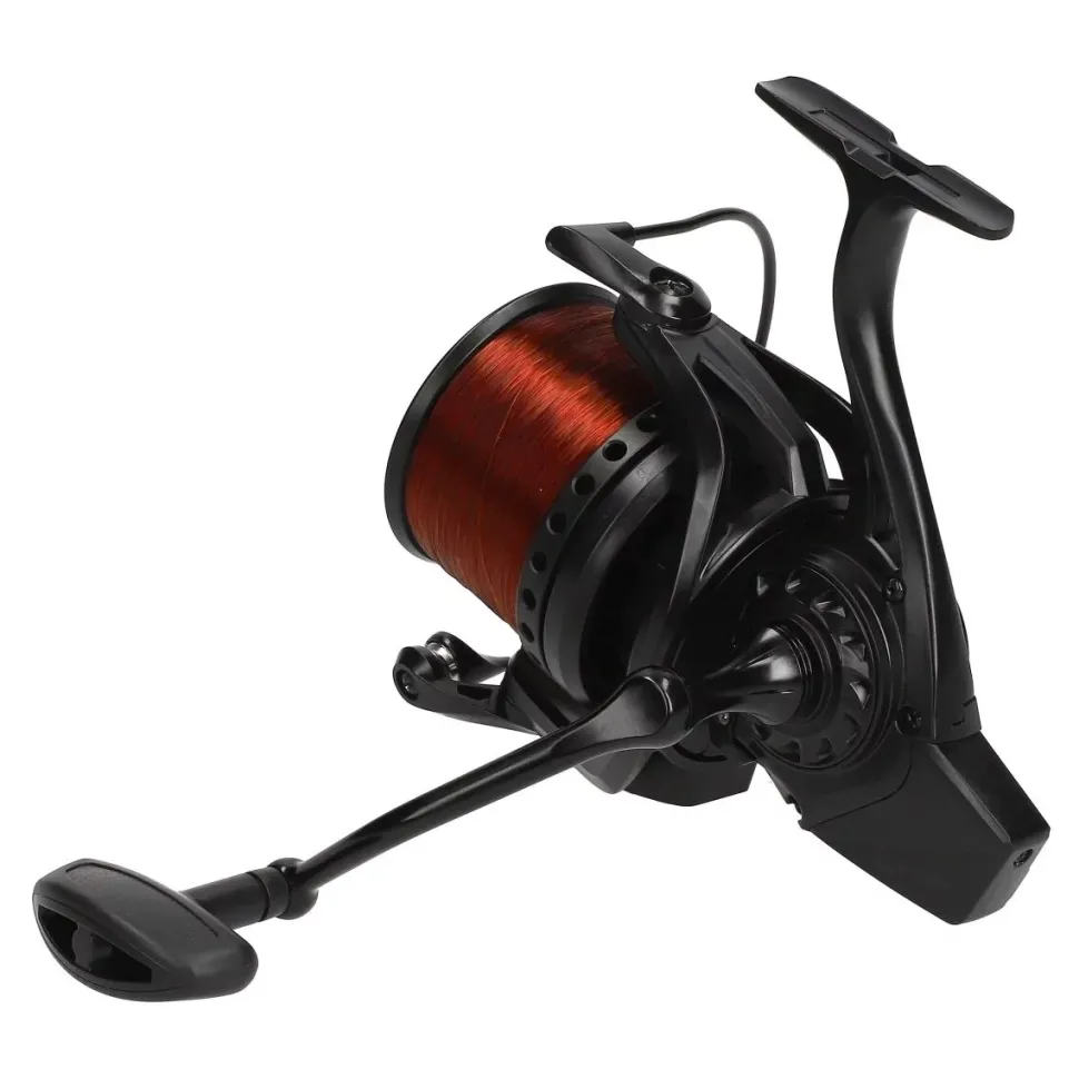 Mostal Karpfencombo Big Pit 8000 + CR 8 Carp 12ft 3,50lbs + Schnur Karpfen Angelset