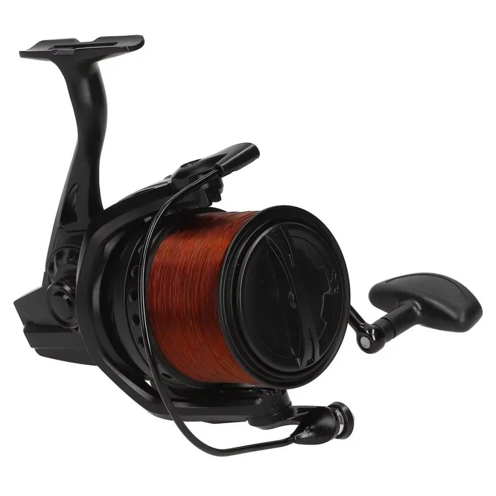 Mostal Karpfencombo Big Pit 8000 + CR 8 Carp 12ft 3,50lbs + Schnur Karpfen Angelset