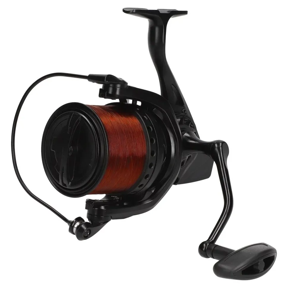Mostal Karpfencombo Big Pit 8000 + CR 8 Carp 12ft 3,50lbs + Schnur Karpfen Angelset