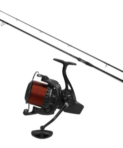 Mostal Karpfencombo Big Pit 8000 + CR 8 Carp 12ft 3,50lbs + Schnur Karpfen Angelset