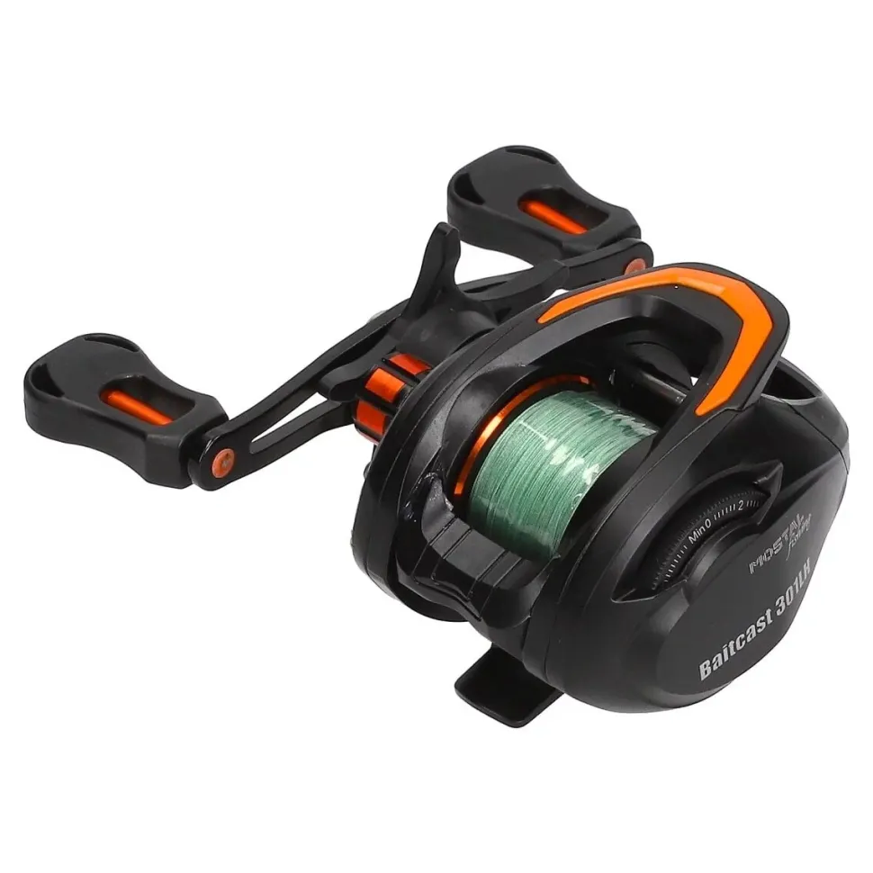 Mostal Taipan Baitcastcombo 2,00m / 7-21g + 301 LH IOX Braid + Schnur Baitcastset