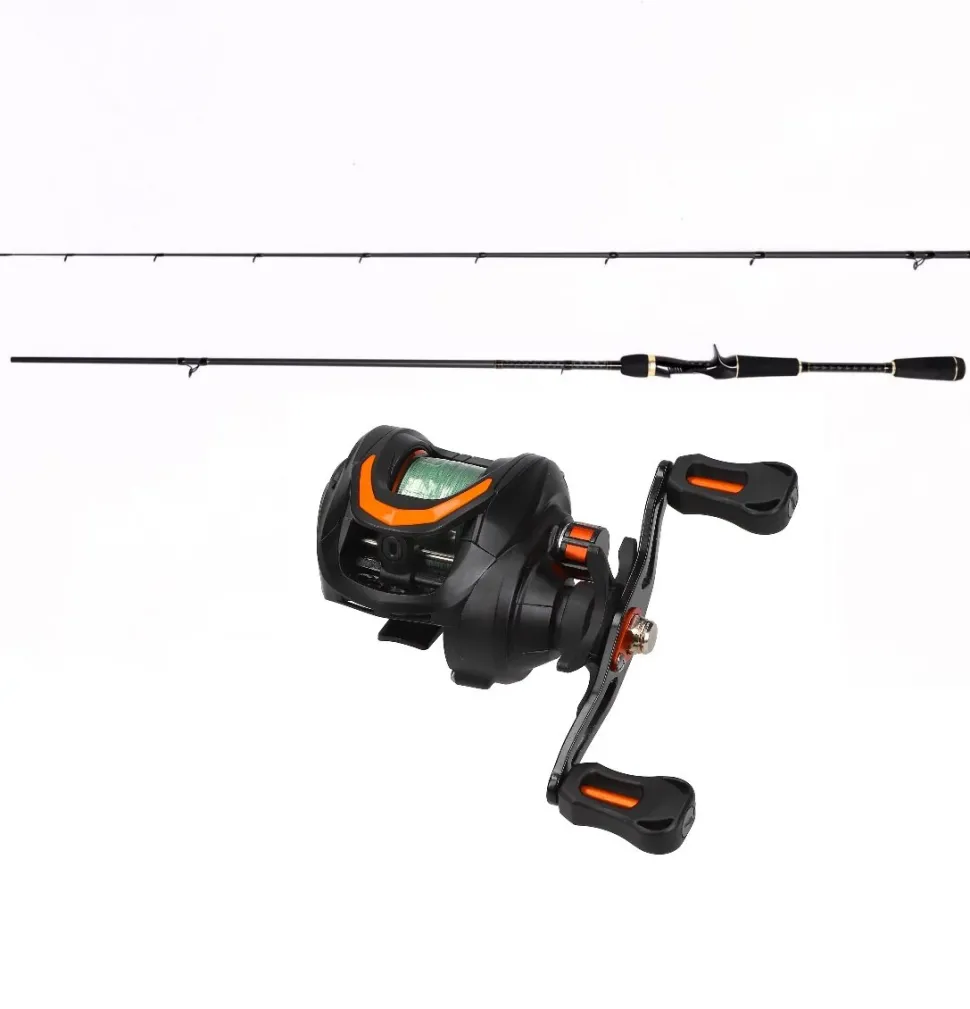 Mostal Taipan Baitcastcombo 2,00m / 7-21g + 301 LH IOX Braid + Schnur Baitcastset