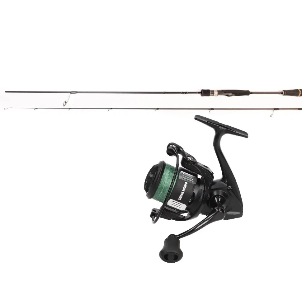 Mostal Taipan Spinncombo 2,30m / bis 28g + 2000FD + Geflochtene Schnur Forelle