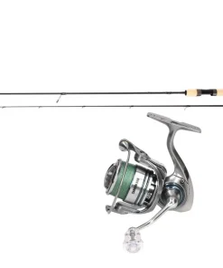 Mostal Taipan Spinncombo 2,00m / 1-7g + Carbon 800FD + Geflochtene Schnur Spooncombo