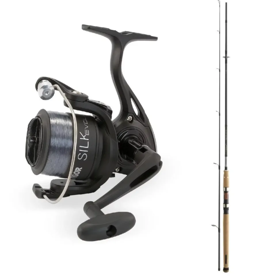 Raubfischangel COMBO SET Spinnrute 1,80m / 5-25g + Spinnrolle + Schnur Komplett