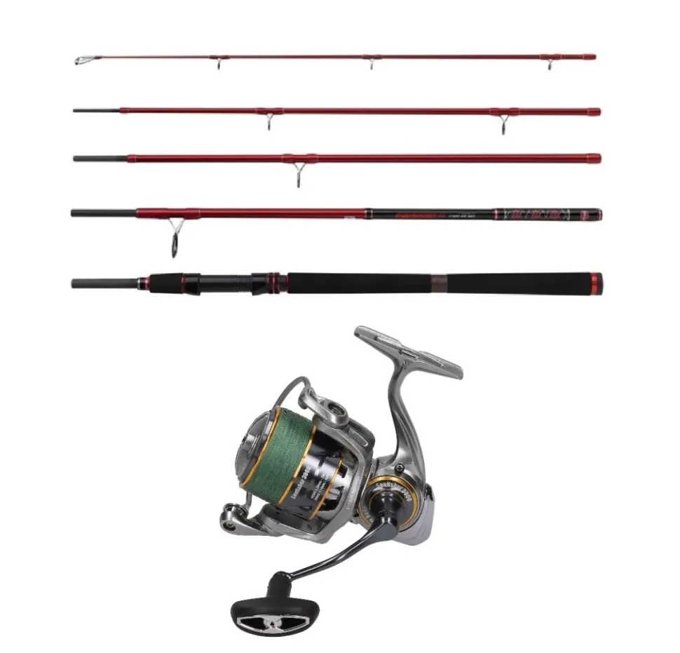 Salzwassercombo PENN Squadron III Travel SW Spin 2.70m / 20-50g + Seafisher 3000 Salzwasser Spinrolle
