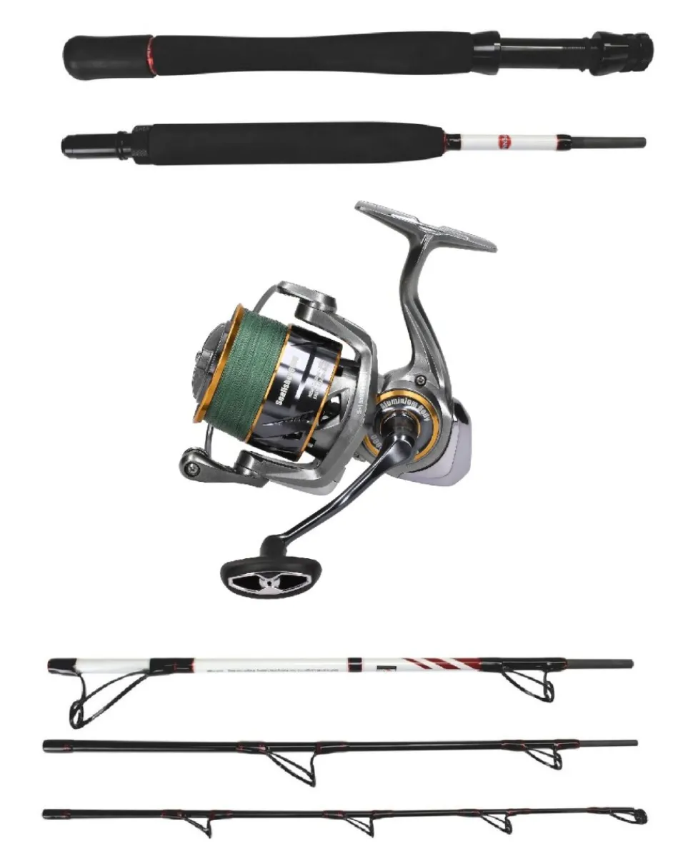 Salzwassercombo PENN Squadron II Travel Boat 2,10m / 30lb + Seafisher 6000 Salzwasser Spinrolle
