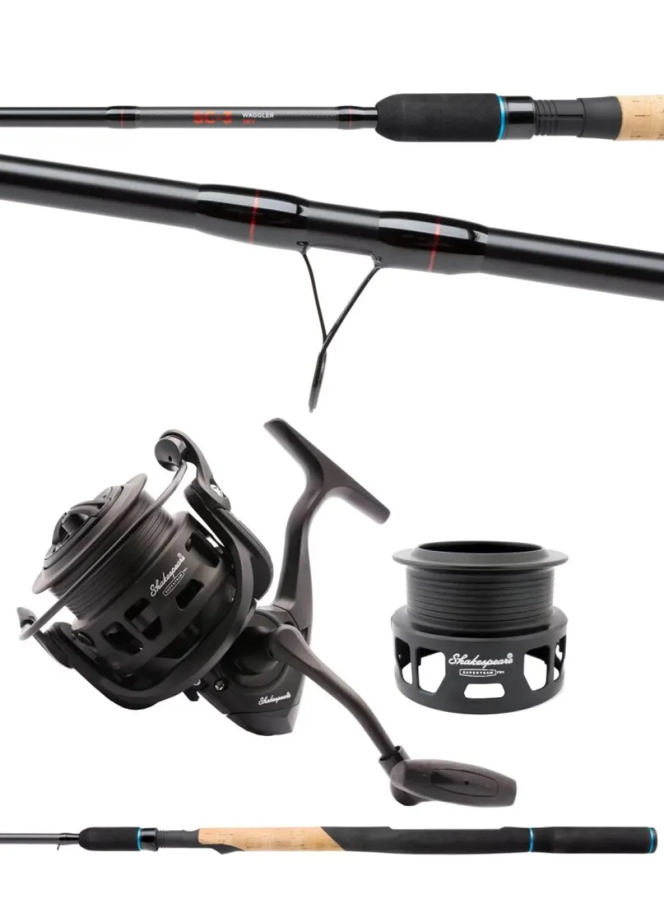 Shakespeare Superteam Matchcombo 3,60m 5-25g + Superteam Rolle Angelset Posenfischen