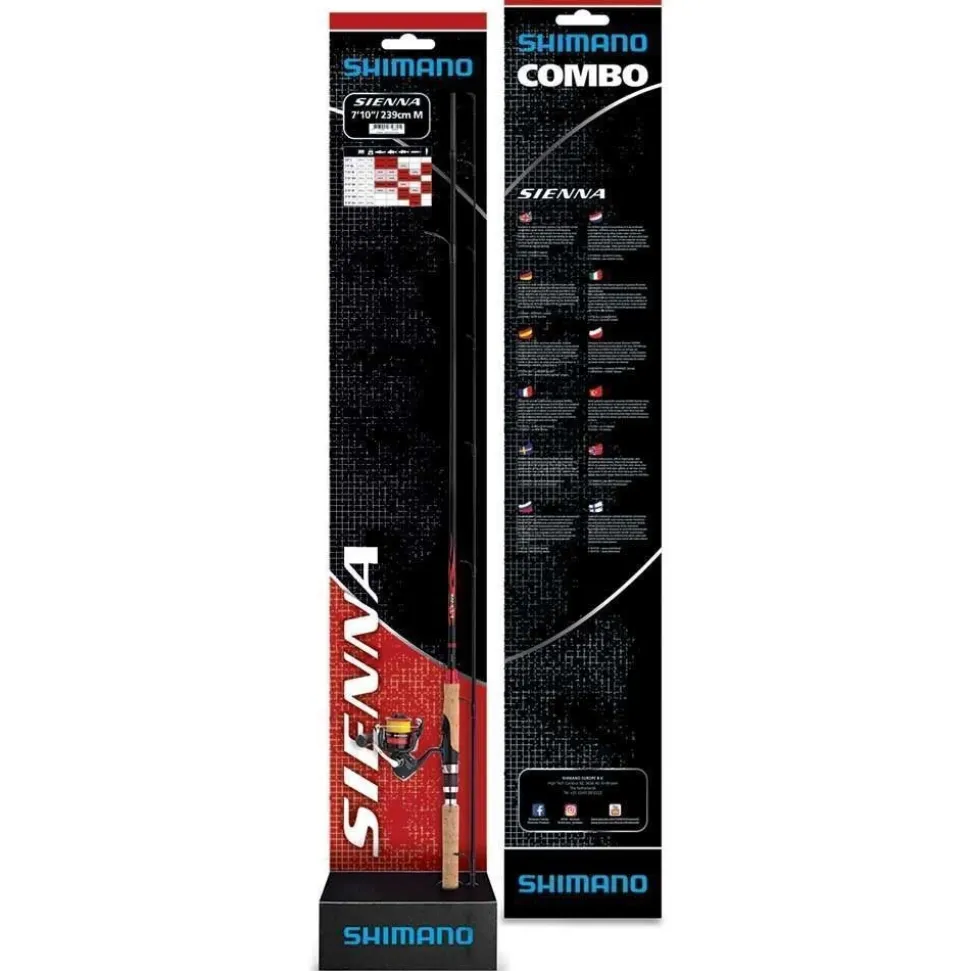 Shimano Sienna Spinning Combo 2,69m / 14-42g + 3000 Rolle + Monoschnur