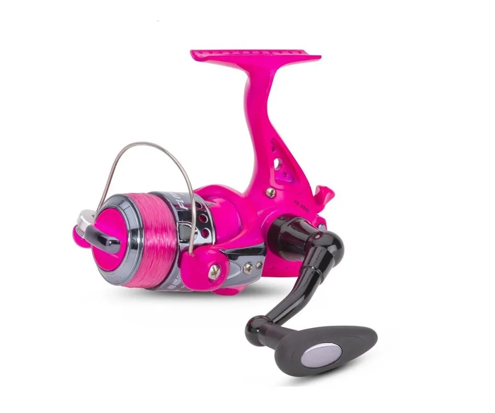 Sänger Flashlight Stick Pink Angelrute 1,95m 15-40g + Rolle Mädchen Girl Set