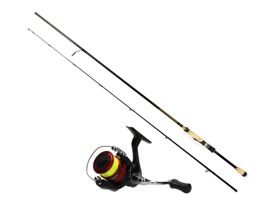 Spinnrutencombo Shimano SN 1000FG Sienna + 672L 3-15g 2,01m Spinnrute Angelset