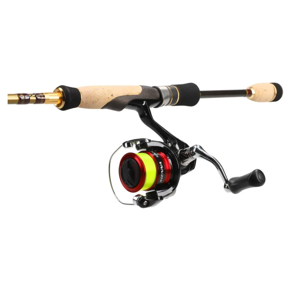 Spinnrutencombo Shimano SN 1000FG Sienna + 672L 3-15g 2,01m Spinnrute Angelset